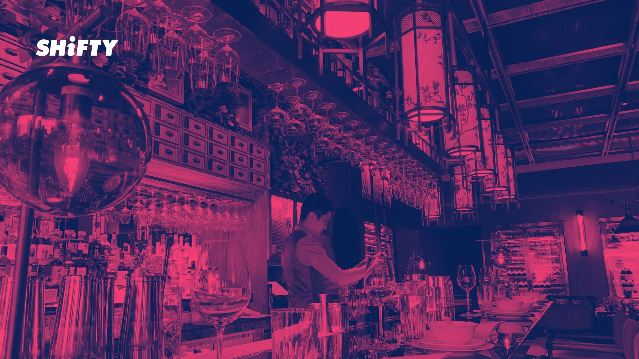 happy bartender
