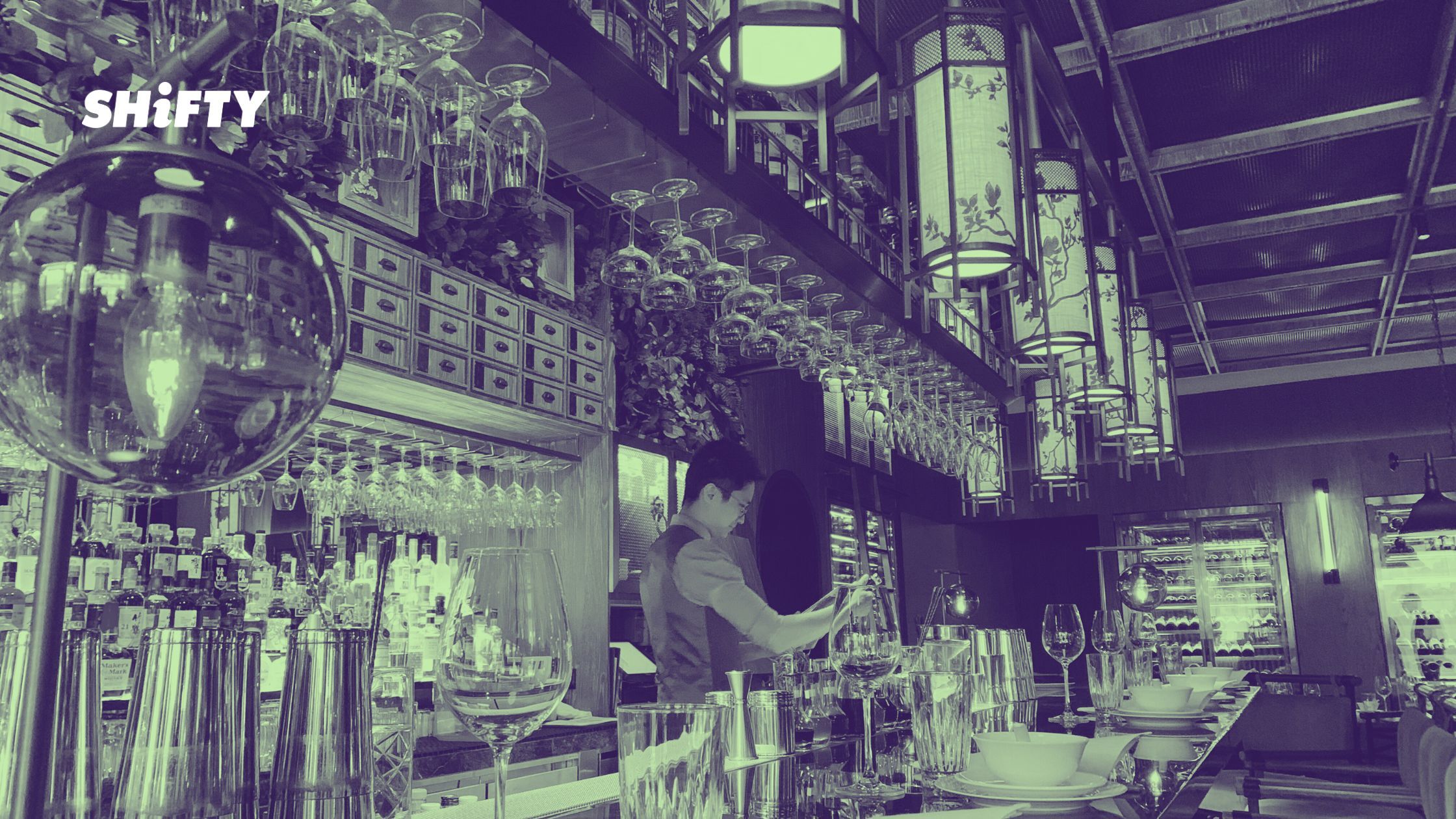 happy bartender